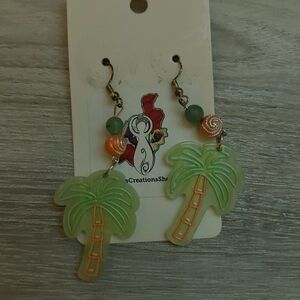Palm tree earrings